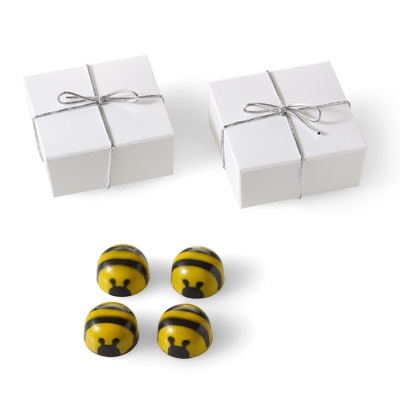 Bee Favor with Silver Cord 4pc 