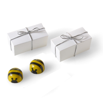 Bee Favor with Silver Cord 2pc 