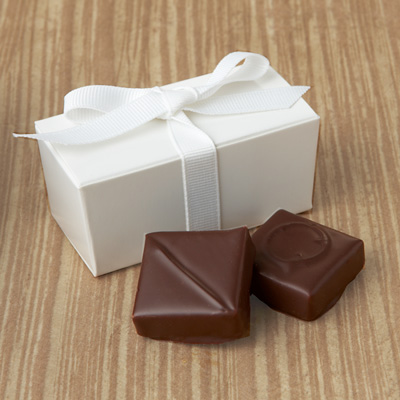  Chocolate Favor with Ribbon 2pc 