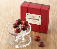 Red Ganache Ladybugs 9pc